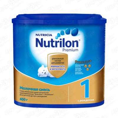 Смесь Nutricia Nutrilon Premium 1 молочная 400г с 0мес БЗМЖ