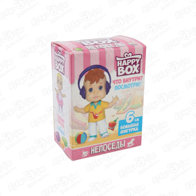 Набор HAPPY BOX Непоседы карамель с игрушкой 18г карамель happy box pusheen с игрушкой в ассортименте 30 г