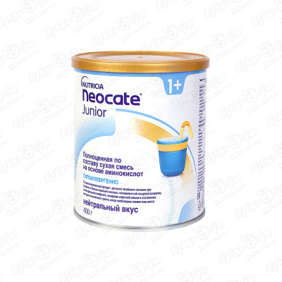 Смесь Nutricia Neocate Junior гипоаллергенная на основе аминокислот 400г с 12мес
