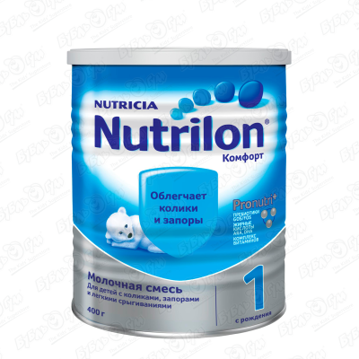 Смесь Nutricia Nutrilon Комфорт 1 молочная 400г с 0мес БЗМЖ