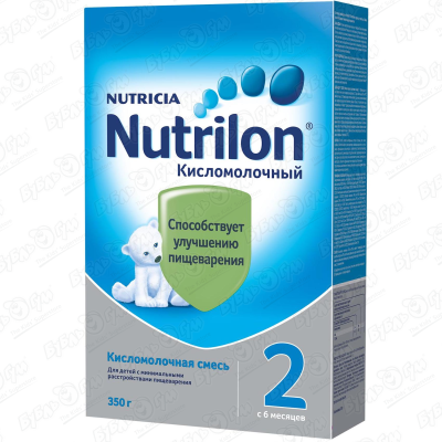 Смесь Nutricia Nutrilon кисломолочная 2 350г с 6мес БЗМЖ