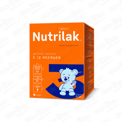 Смесь Nutrilak BASIC 3 600г с 12мес БЗМЖ смесь молочная nutrilak 3 с 12 месяцев 600г