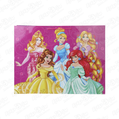 Пакет подарочный Принцессы Disney 60х46см пакет принцессы disney подарочный большой 5