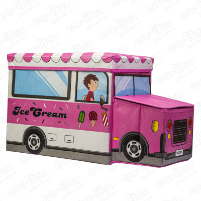 Корзина для игрушек BUBURU Baby Фургон с мороженым конструктор фургон с мороженым 259 деталей