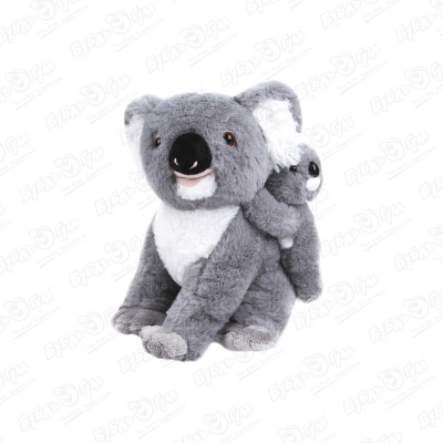 Мягкая игрушка коала с детёнышем 25см мягкая игрушка hansa коала с детёнышем 28 см