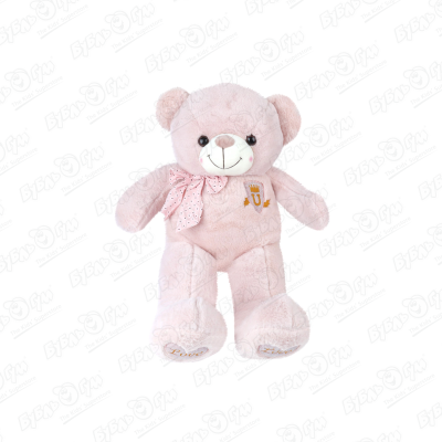 Игрушка мягкая Медведь с розовой лентой 55см в ассортименте мягкая игрушка стич 55см