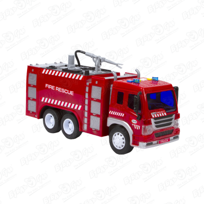 Машина Lanson Toys FIREFIGHTER пожарная инерционная световые звуковые эффекты с функцией полива 1:16