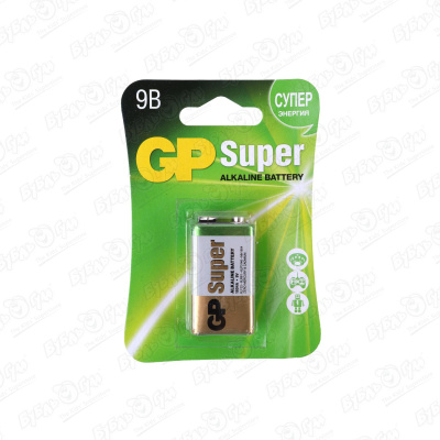 Батарейки GP Super 1604а-9v батарейки gp super 9v 1шт