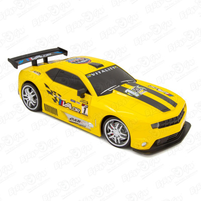 Автомобиль гоночный р/у желтый 1:12 автомобиль гоночный аккумуляторный р у в ассортименте