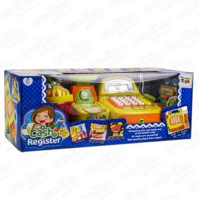 Набор игровой Lanson Toys Касса с продуктами желтая