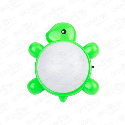 Ночник BUBURU Baby Черепаха зеленая с USB