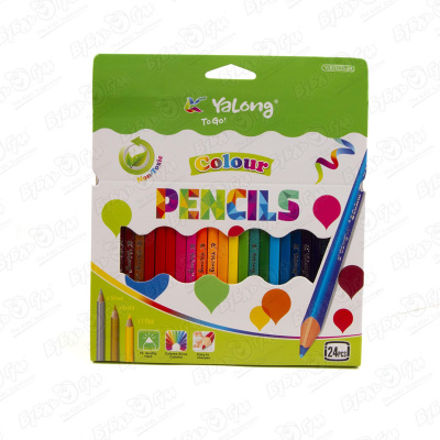 Карандаши цветные 24 цвета hatber цветные карандаши машинки 24 цвета кс24 04