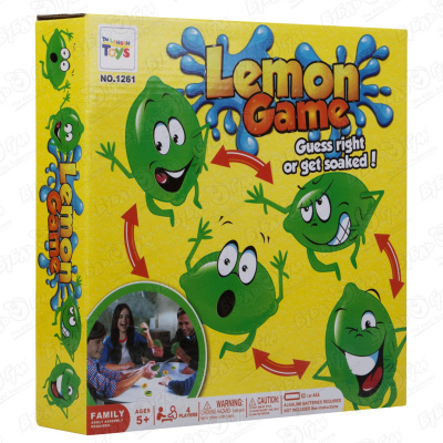 Игра настольная Lanson Toys Мокрый лимон c 5лет настольная игра выжимай лимон