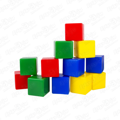 Кубики Берег детства пластиковые 8см 12шт