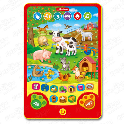 Планшет игровой Азбукварик Веселые игры на ферме