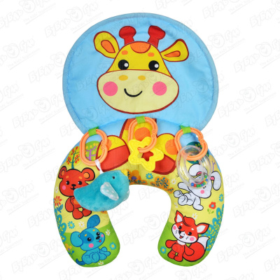 коврик развивающий машенька и медведь с 8 ю игрушками жирафики 939355 Коврик-подушка Жирафики развивающий