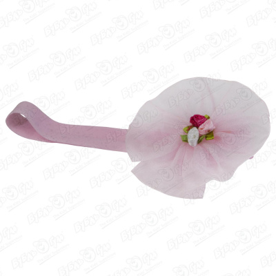 Повязка для волос с цветочками розовая в ассортименте повязка детская с цветочками