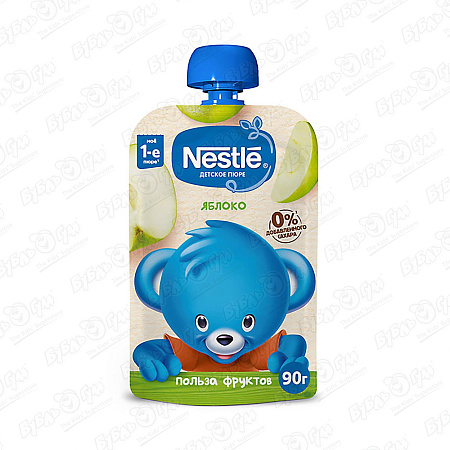 Пюре Nestle яблоко 90г с 4мес