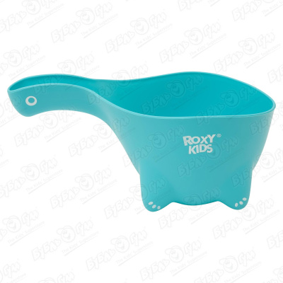детский ковшик roxy kids для мытья головы dino scoop мятный Ковшик для ванны ROXY-KIDS DINO SCOOP мятный