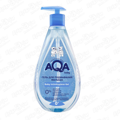 Гель AQA baby для подмывания гипоаллергенно 250мл с 0мес гель для подмывания детский aqa baby для мальчиков 250мл