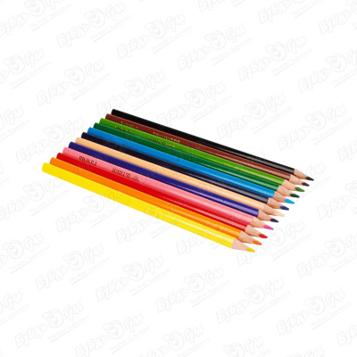 Карандаши цветные Мультики 12 цветов цветные карандаши play doh 12 цветов
