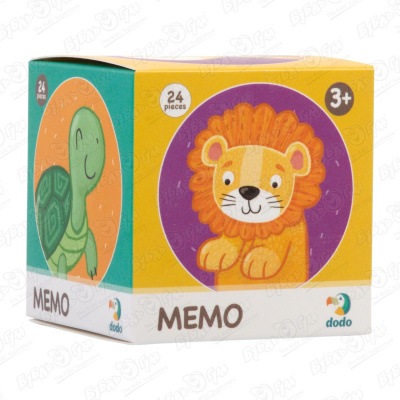 Игра настольная МЕМО Тропические животные с 3лет