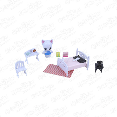 Набор игровой Уютный дом Домик для кошки Спальня фото