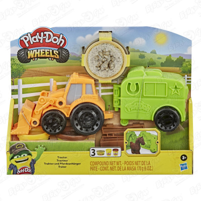 Игровой набор Play-Doh «Фермерский трактор» набор игровой play doh масса для лепки фермерский трактор х3шт