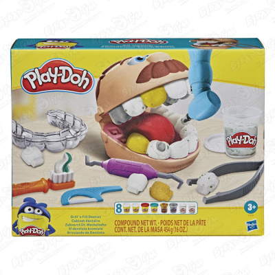 игровой набор с пластилином hasbro play doh f1259 мистер зубастик с золотыми зубами Игровой набор Play-Doh «Мистер золотой зубастик»