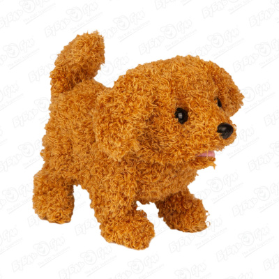 Игрушка Lanson Toys собака интерактивная коричневая