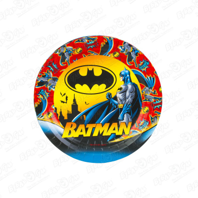 Набор тарелок «Batman» 6 шт, 18 см набор бумажных тарелок batman жёлтый 6 шт d 180 мм