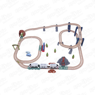 Железная дорога Lanson Toys Городской поезд световые звуковые эффекты поезд lanson toys инерционный световые и звуковые эффекты