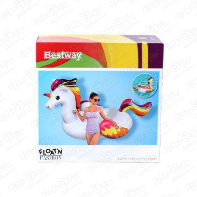 Игрушка надувная Bestway Единорог 224х164см цена и фото
