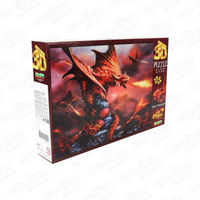 цена Пазл Prime 3D Огненный дракон 500дет