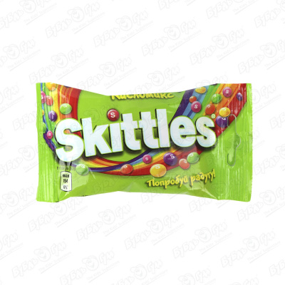 Конфета жевательная Skittles кисломикс 38г жев конфета меллер тирамису 8 24 38г