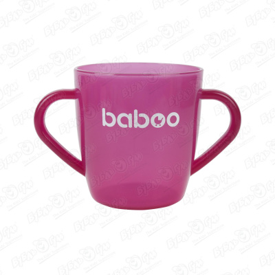 Кружка baboo с ручками розовая 200мл