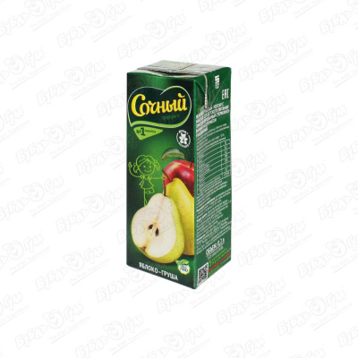 цена Нектар Сочный яблоко-груша 200мл с 4мес