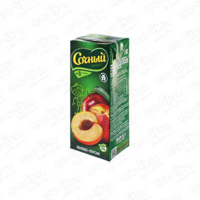 Нектар Сочный яблоко-персик 200мл с 4мес нектар сочный яблоко виноград 200мл с 6мес