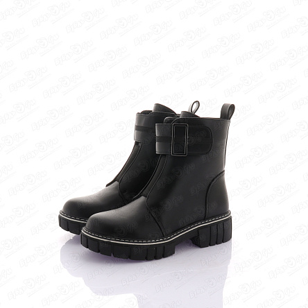 Ботинки Barbaris утепленные с широкой липучкой на молнии черные - фото 360 Ботинки Barbaris утепленные с широкой липучкой на молнии черные - фото 360