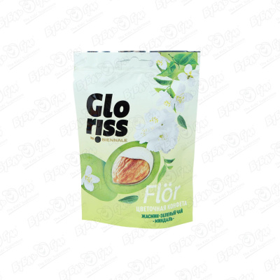 Конфеты Gloriss Flor жасмин-зеленый чай-миндаль 65г миндаль в белой шоколадной глазури gloriss flor черника лаванда