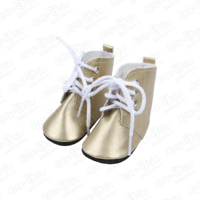 Обувь для кукол ботинки золотые 5 см обувь для кукол blythe wellie wisher блестящая обувь пу и кружева для 14 5 дюймовых кукол