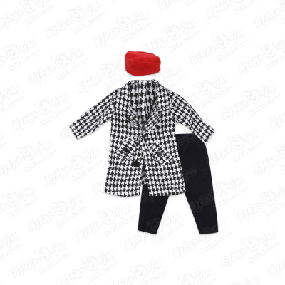 Одежда для кукол плащ клетчатый и брюки со шляпой colibri одежда для кукол туника и трусики со шляпкой