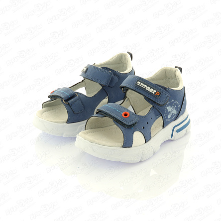 Сандалии Pasito открытые на липучке светло-синие - фото 360