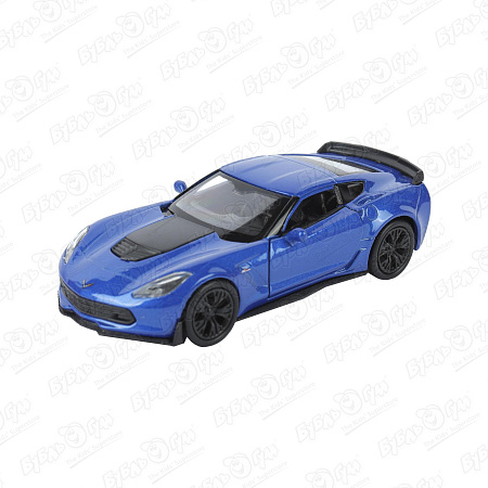 Машинка Welly Chevrolet Corvette металлическая инерционная 1:38 в ассортименте