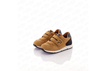 Полуботинки Pasito на широкой липучке коричневые - фото 360