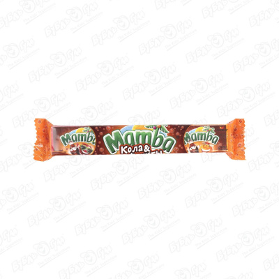 Конфеты жевательные Mamba кола и фрукты 79,5г конфеты жевательные mamba кислая 70 г