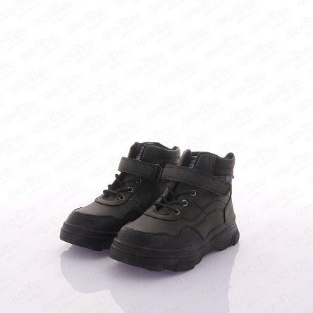 Ботинки Pasito утепленные на шнуровке и липучке черные - фото 360