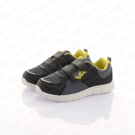 Кроссовки Pasito Real motion на липучке с черными вставками серые  - фото 360