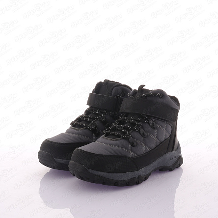 Ботинки TIBURON утепленные с черными элементами и комбинирующей фиксацией серые - фото 360