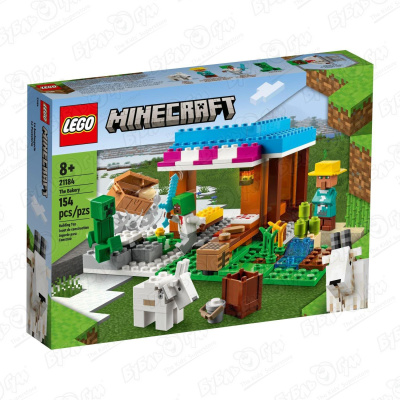 Конструктор LEGO Minecraft Пекарня конструктор lego minecraft битва со стражем 124 дет 21180